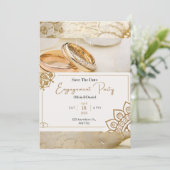 Sohoe Ultra Elegant Wedding Invitation Kaart (Staand voorkant)