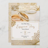 Sohoe Ultra Elegant Wedding Invitation Kaart (Voorkant / Achterkant)