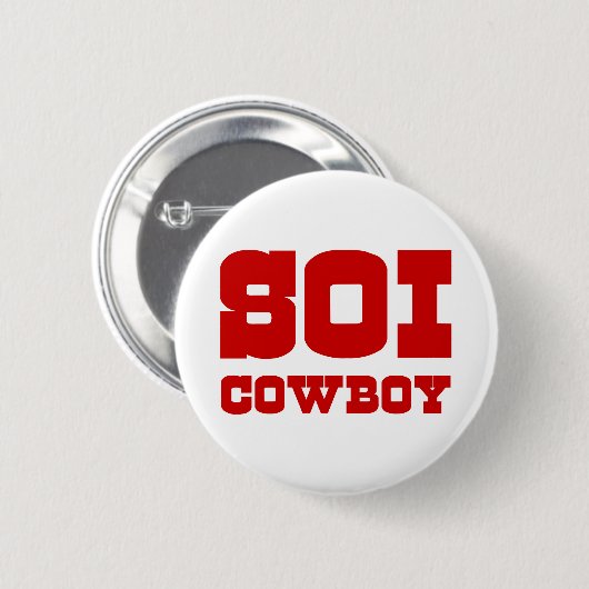 SOI COWBOY RONDE BUTTON 5,7 CM (Voorkant /achterkant)