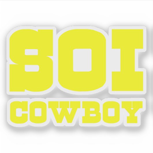 SOI COWBOY STICKER (Voorkant)