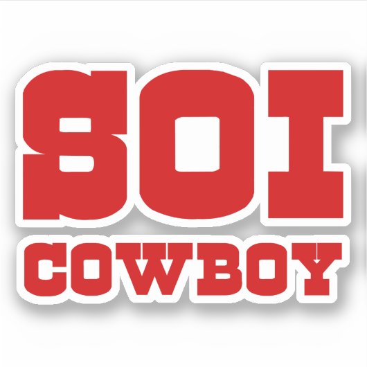 SOI COWBOY STICKER (Voorkant)