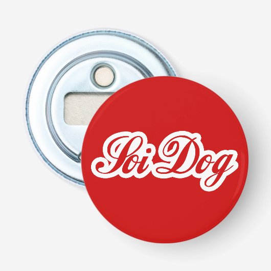 SOI DOG BUTTON FLESOPENER (Voorkant)