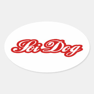 SOI DOG OVALE STICKER