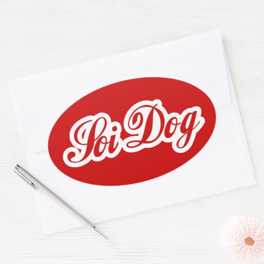SOI DOG OVALE STICKER (Envelop)