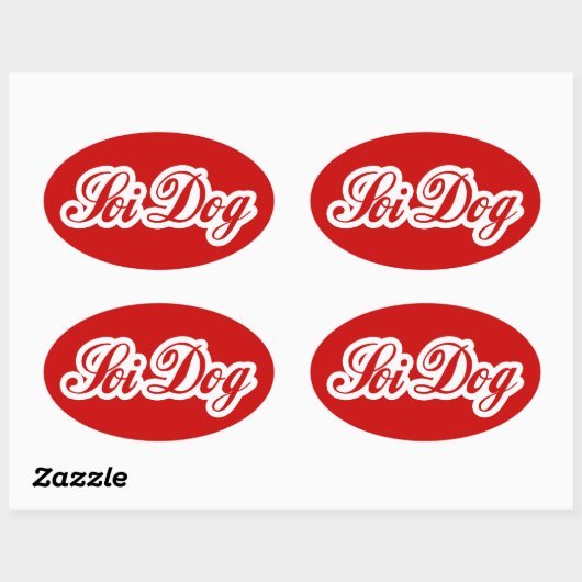 SOI DOG OVALE STICKER (Vel)