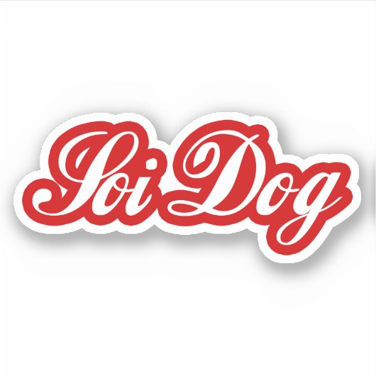 SOI DOG STICKER (Voorkant)