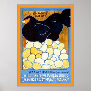 Soignons la basse-cour ~ Frans WW1-Poster Poster