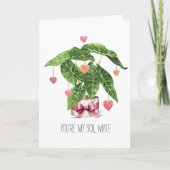 Soil Mate Houseplant Liefde Pun Valentijnsdag Kaart (Voorkant)