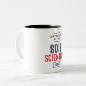 Soil Scientist Tweekleurige Koffiemok (Voorkant links)