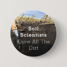 Soil Scientists kennen alle vuil - Button (2,25 in