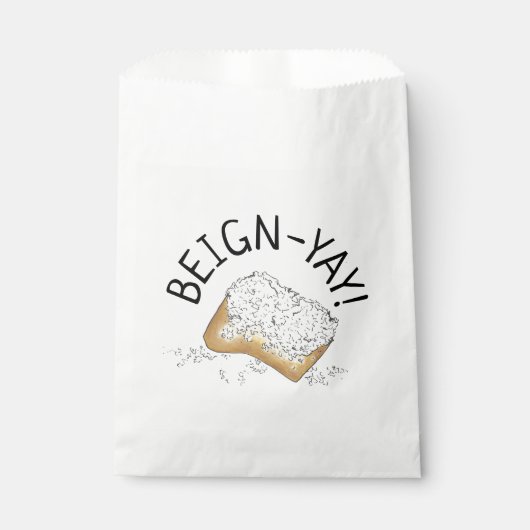 Soine-Yay. New Orleans NOLA Beignet Pastry Foodie Bedankzakje (Voorkant)