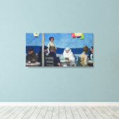 Soir Bleu | Edward Hopper | Canvas Afdruk (Insitu (Houten vloer))