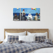 Soir Bleu | Edward Hopper | Canvas Afdruk (Insitu (Slaapkamer))