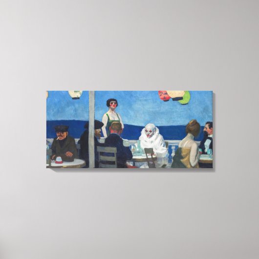 Soir Bleu | Edward Hopper | Canvas Afdruk (Voorkant)