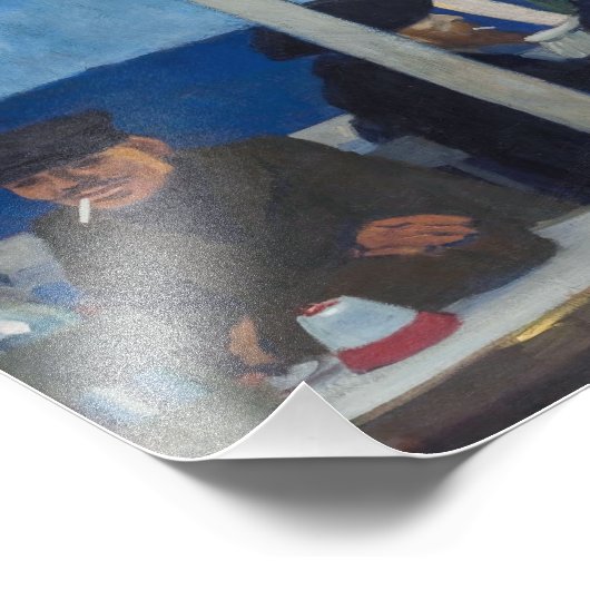 Soir Bleu | Edward Hopper | Foto Afdruk (Hoek)