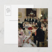 Soiree, c.1880 briefkaart (Voorkant / Achterkant)