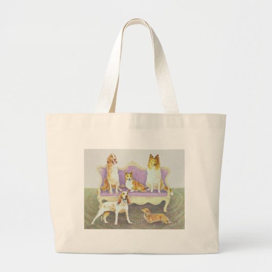 Soiree in de salon grote tote bag (Voorkant)