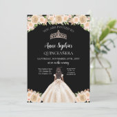 Soiree Quinceañera Tiara Black Kaart (Staand voorkant)