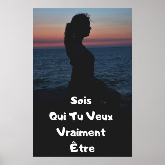 "Sois Toi" Affiche Positive-Poster Poster (Voorkant)