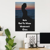 "Sois Toi" Affiche Positive-Poster Poster (Thuiskantoor)