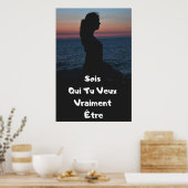 "Sois Toi" Affiche Positive-Poster Poster (Keuken)