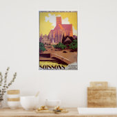 Soissons Reisposter Franse Print Frankrijk Commune (Keuken)