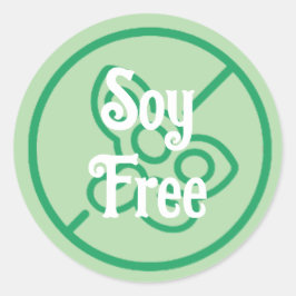 Soja Allergie Soja Gratis Waarschuwing Label Small
