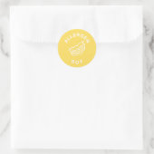 Soja-allergiewaarschuwing Ronde Sticker (Tas)