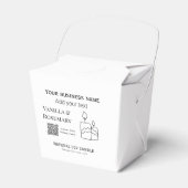 Soja kaars bedrijf toevoegen a r code bedrijfsnaam bedankdoosjes (Voorkant Zijde)