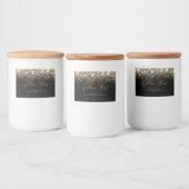 Soja Kaars Product Verpakking Glitter Sterren Goud Voedselcontainer Etiket (Flessen)