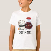Soja Mates Grappige Sojasaus Pun T-shirt (Voorkant)