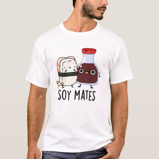 Soja Mates Grappige Sojasaus Pun T-shirt (Voorkant)