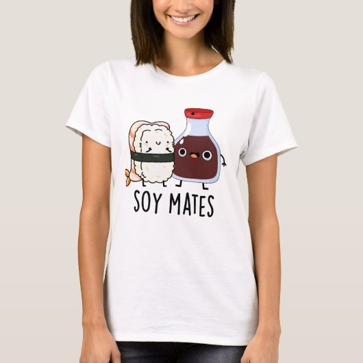 Soja Mates Grappige Sojasaus Pun T-shirt (Voorkant)