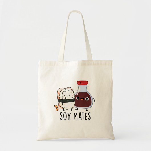 Soja Mates Grappige Sojasaus Pun Tote Bag (Voorkant)