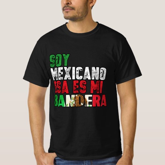 Soja Mexicano esa es mi Bandera tshirt (Voorkant)