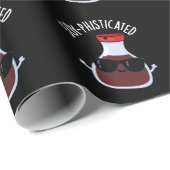 Soja-verfijnde Funny Soy Sauce Pun Dark BG Cadeaupapier (Rol Hoek)