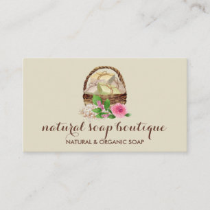 Soja Wax Zeep Zelfgemaakte Lavendel Visitekaartje