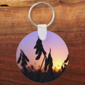 Sojabonen op Sunset Sleutelhanger (Voorkant)