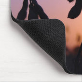 Sojabonen op zonsondergang muismat (Hoek)