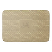 Sojaboon Monogram Quatrefoil Passen getrouwd Wedde Badmat (Voorkant)