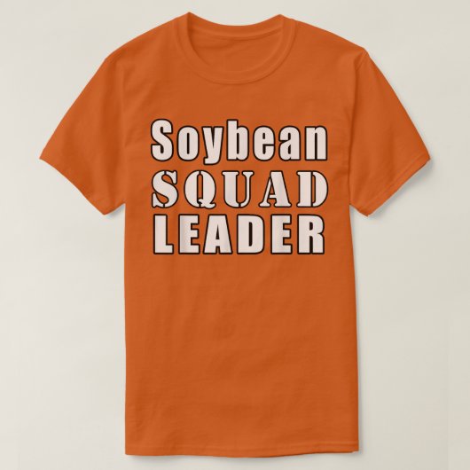 Sojaboon Squad Leader Farmer Funny Soybeans T-shirt (Design voorkant)