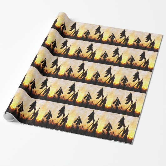 Sojaboon Sunset Cadeaupapier (Uitgerold)