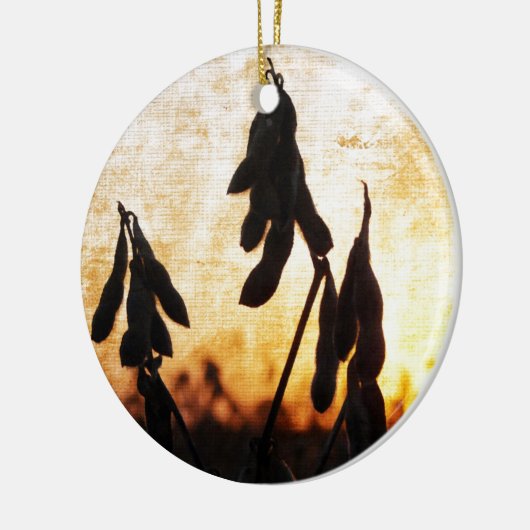 Sojaboon Sunset Keramisch Ornament (Links)