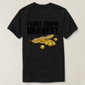 Sojaboonboer Plant Grow Harvest T-shirt (Design voorkant)