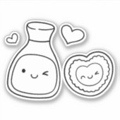 Sojmate, soja en sushi koppels sticker (Voorkant)