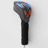 Sojoez raket op pad golfheadcover (Schuin)