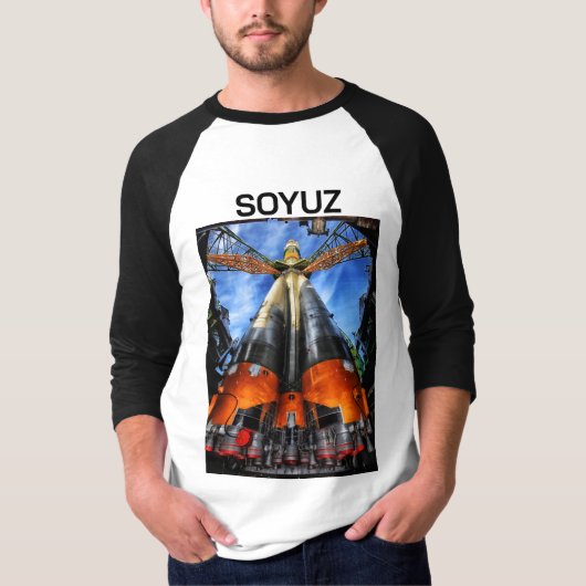 Sojoez raket op pad t-shirt (Voorkant)