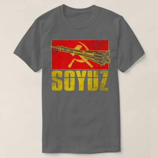 Sojoez-raket Sovjet-Unie 4 T-shirt (Design voorkant)