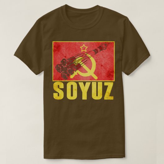 Sojoez-raket Sovjet-Unie 9 T-shirt (Design voorkant)