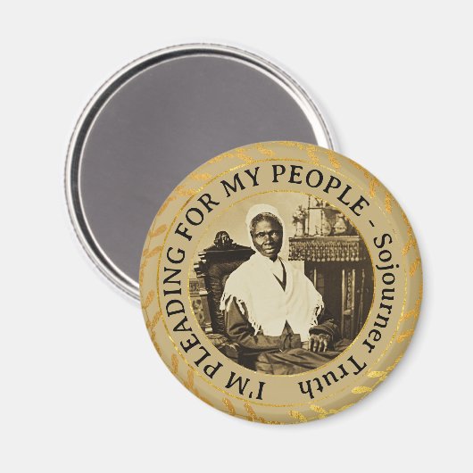 Sojourner Truth Abolitionist Black Women's Rights Magneet (Voorkant / Achterkant)